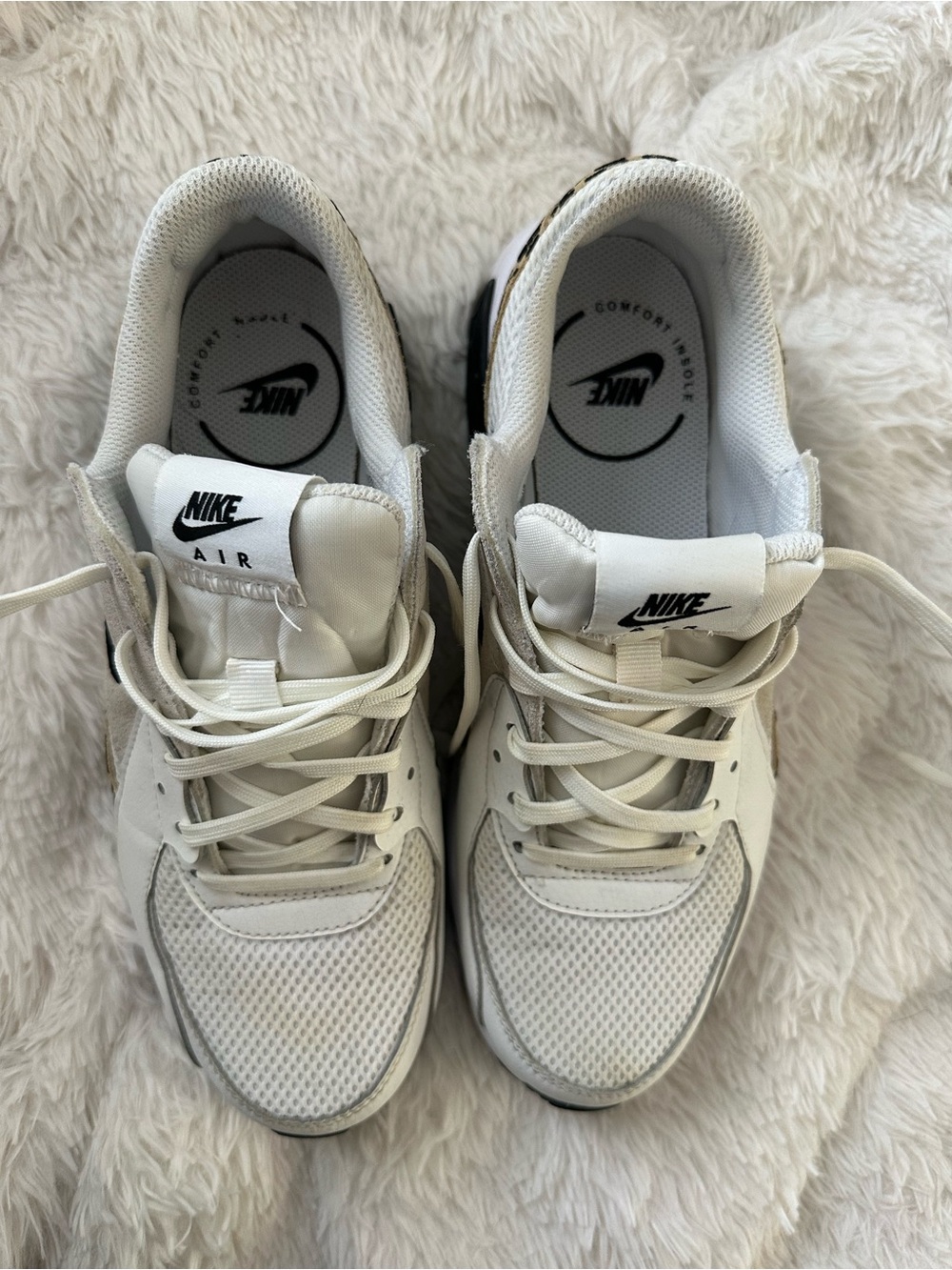 Nike Air Max Leopard Print Sneakers - White, Black & Tan - Picture 4 of 5